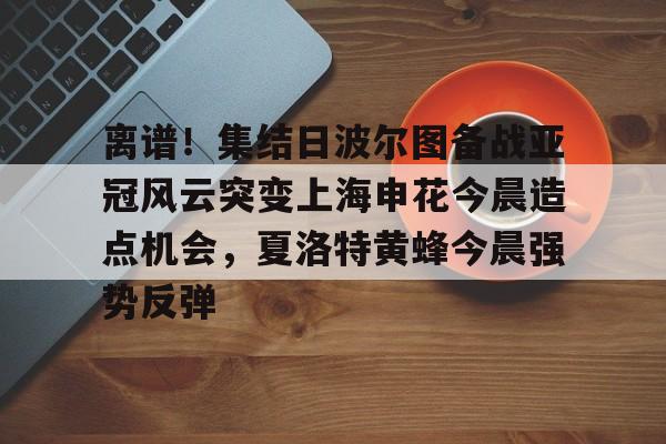 开云-离谱！集结日波尔图备战亚冠风云突变上海申花今晨造点机会，夏洛特黄蜂今晨强势反弹